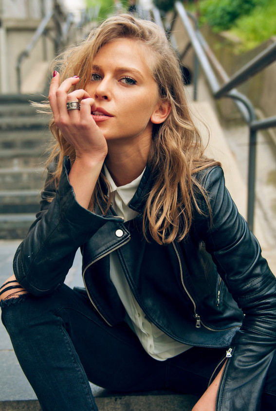 Portrait of a young beautiful woman